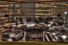 Millennium Park Amphitheater at Night (Jay Pritzker Pavilion) - 2010 by Joe Lekas