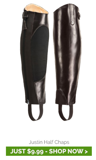 Justin Half Chaps - Chocolate Brown