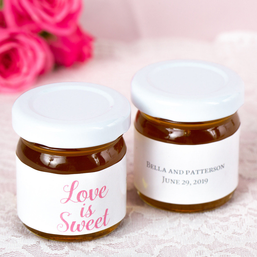 Personalized Wedding Honey Jars