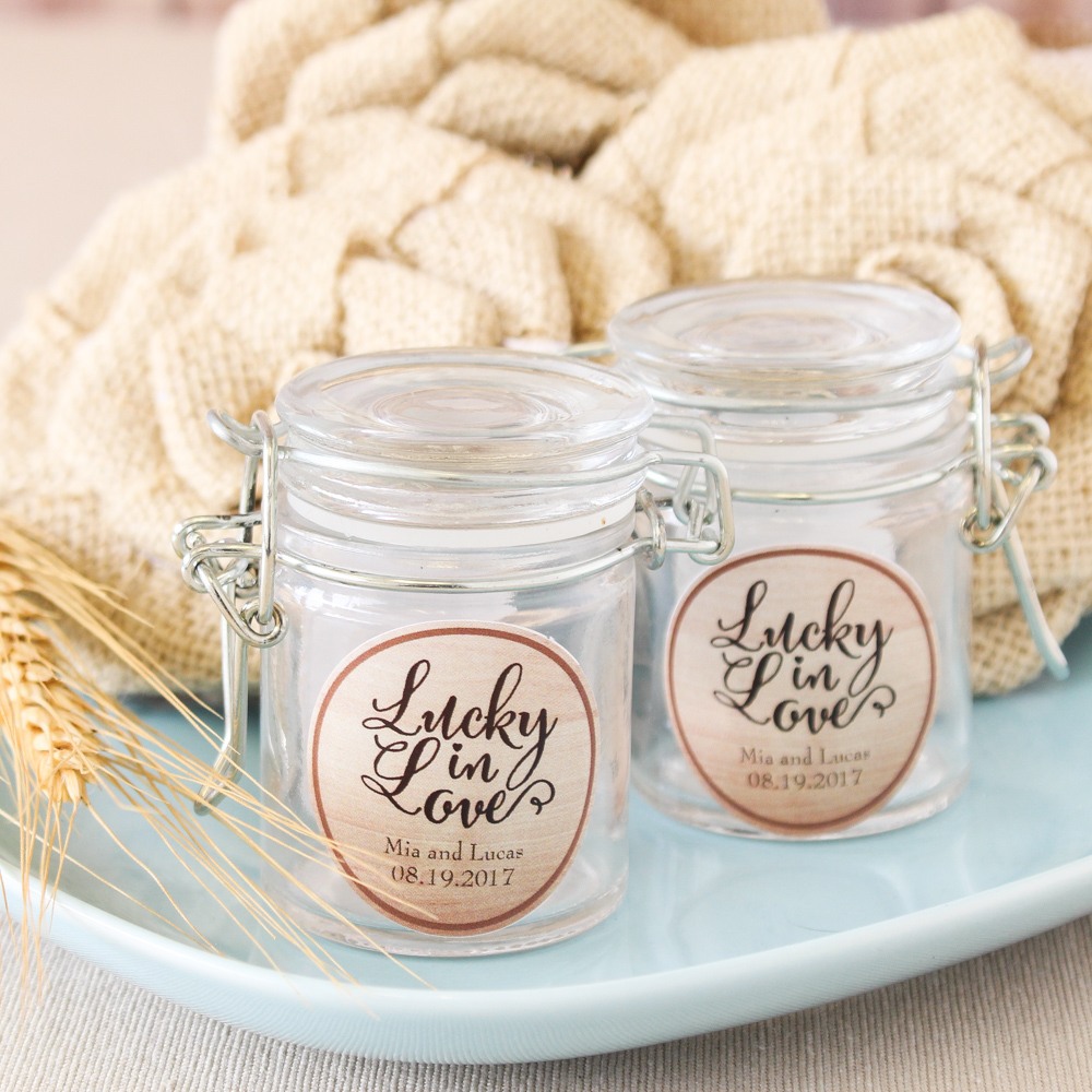 Personalized Glass Favor Jars