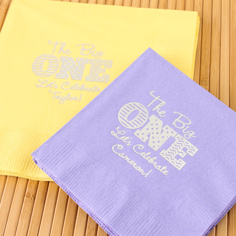 Personalized Birthday Party Napkins Beaucoup