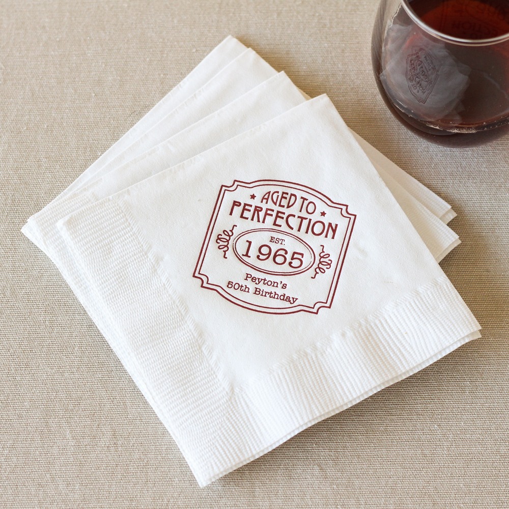 Personalized Birthday Party Napkins Beaucoup
