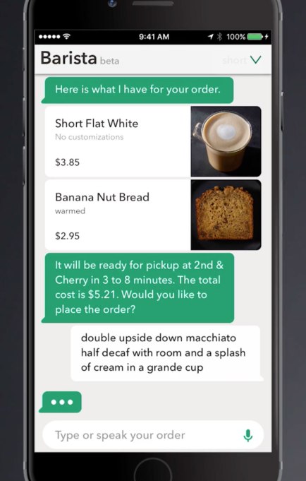 my starbucks barista 2 tech crunch