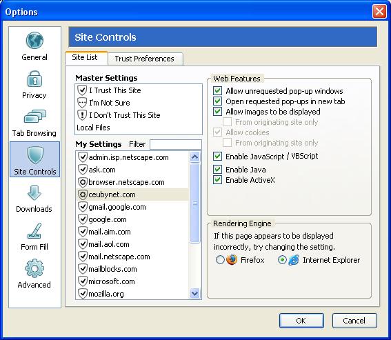 Netscape Rendering Engine. screenshot