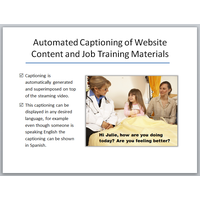 Automated Captioning of Website Content and Job Training Materials