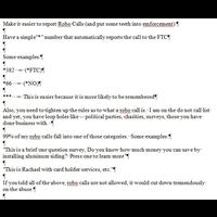 Report Robo Call to FTC