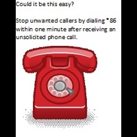 Dial *86 to report unwanted calls