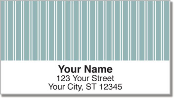 Blue Pinstripe Address Labels