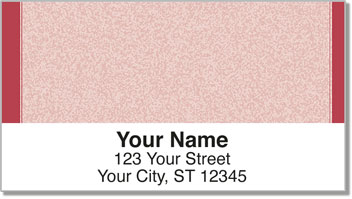 Red Sponge Pattern Address Labels