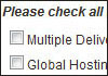 Choose any number of options from a list of possible responses. 