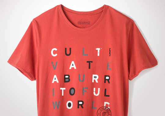 Chipotle Cultivate a Burritoful World Men's T-Shirt