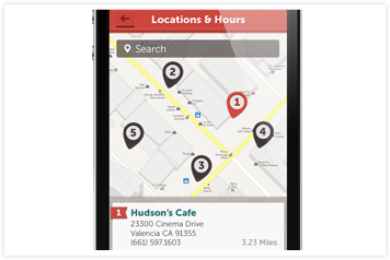 Beautiful, Clean and Simple iPhone Restaurant App