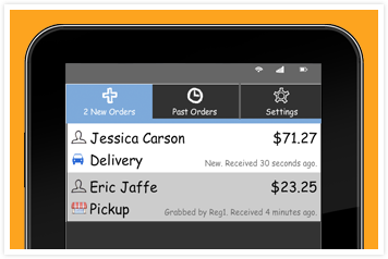 Receiving payment from orders through your restaurant apps