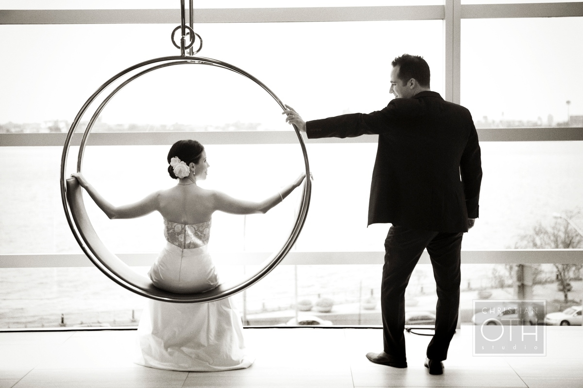 Bride and groom - Michael Falco of Christian Oth Studio