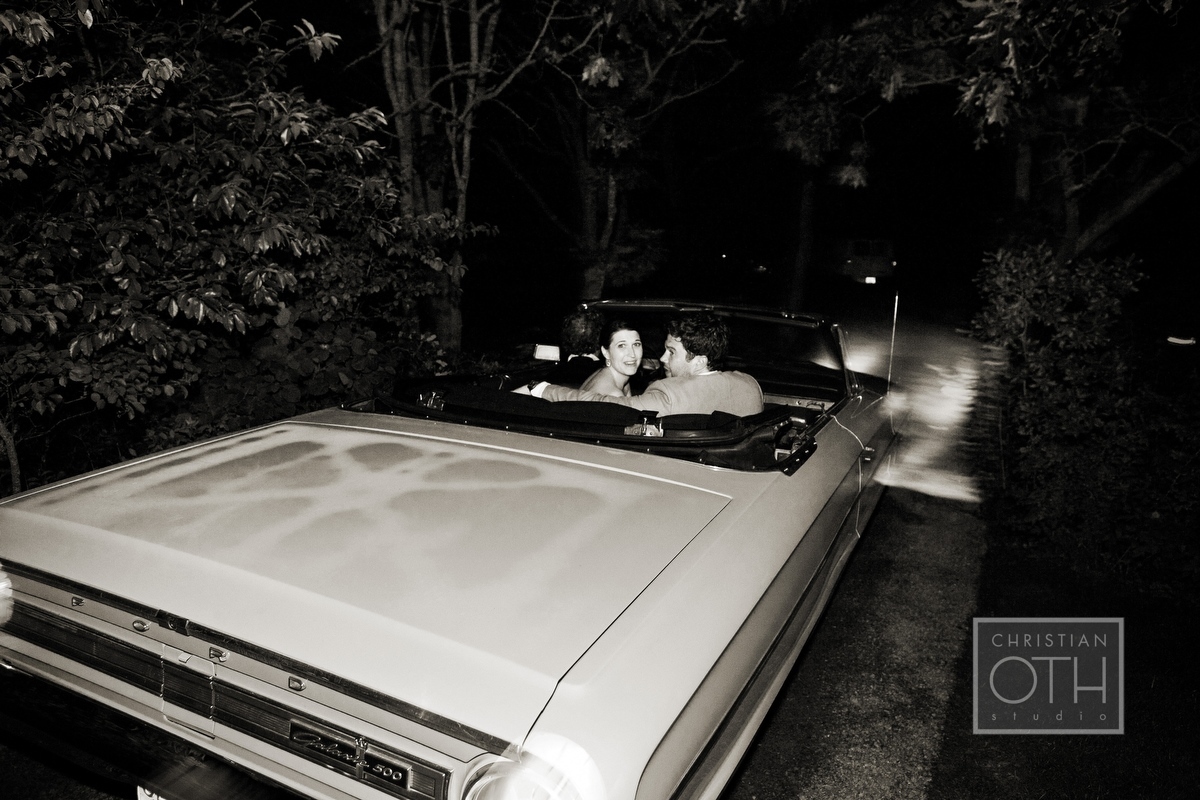 bride and groom getaway car - Christian Oth of Christian Oth Studio