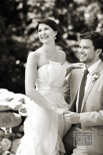 bride and groom laughing - Christian Oth of Christian Oth Studio