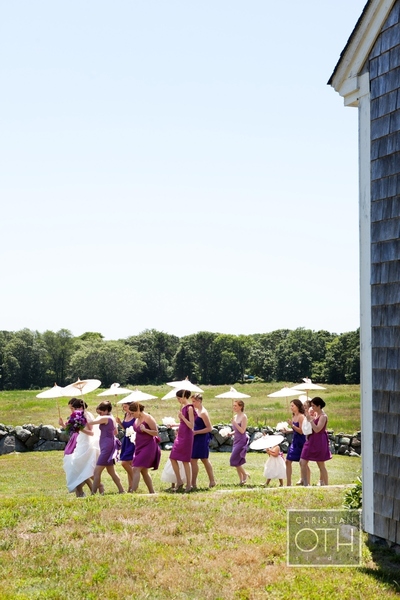 bridal party walking - Christian Oth of Christian Oth Studio