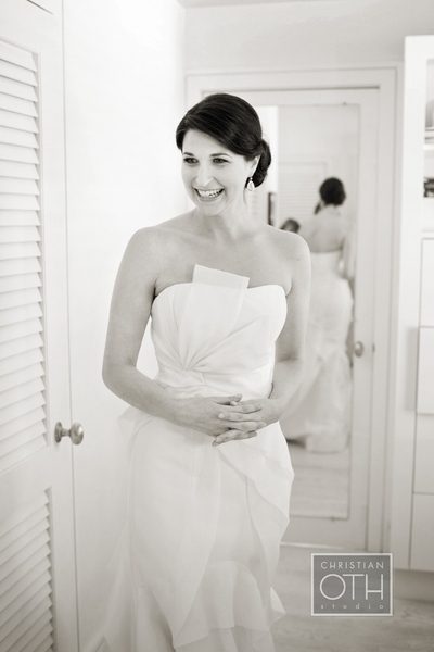 bride smiling - Christian Oth of Christian Oth Studio