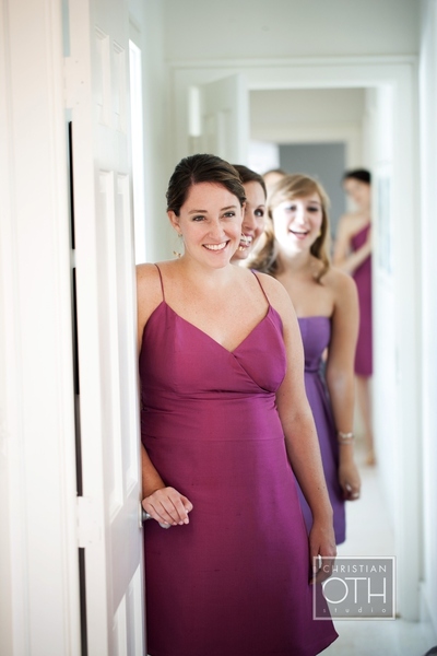 bridesmaids seeing bride - Christian Oth of Christian Oth Studio