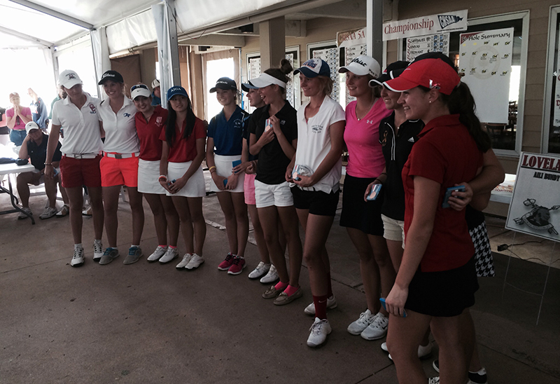 5A girls golf state tournament Raccoon Creek
