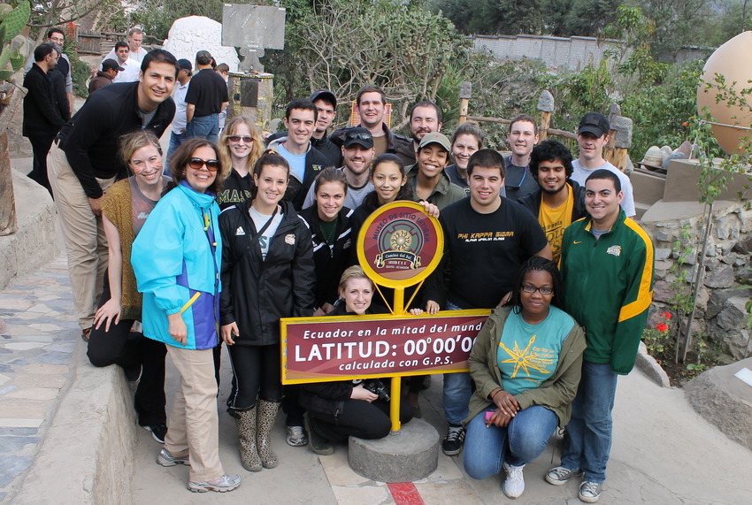 Students in the Ecuador Study Abroad Program Winter Break 2013
