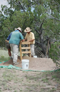 Field team at work during the 2006 excavations