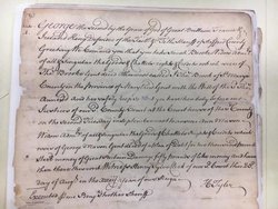 Letter from Ann Eilbeck Mason to her husband, George.