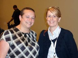 Ilana Brunner, Legislative Director for Bobby Scott's office, and Cochrane's Catherine Gallagher.