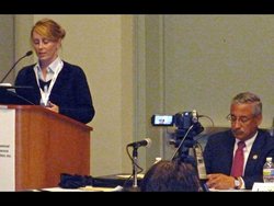 Cochrane's Catherine Gallagher with Representative Bobby Scott (VA-03)