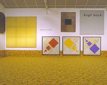 'Map - Red, Yellow, Blue' David Diao 