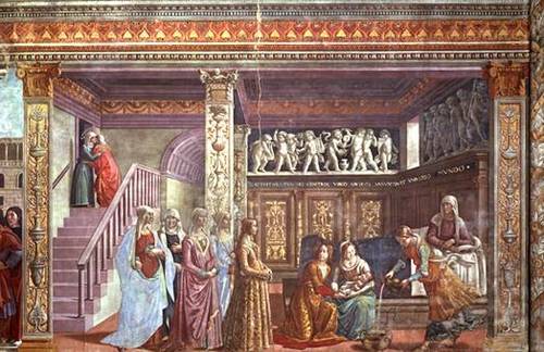 'Birth of the Virgin' Domenico Ghirlandaio