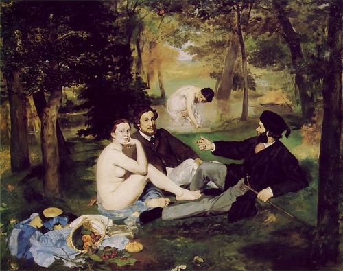 'Luncheon on the Grass (Le dÃ©jeuner sur l'herbe)' Edouard Manet