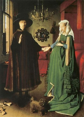 'Giovanni Arnolfini and his bride' Jan van Eyck