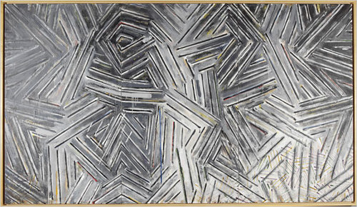 'Between the Clock and the Bed' Jasper Johns
