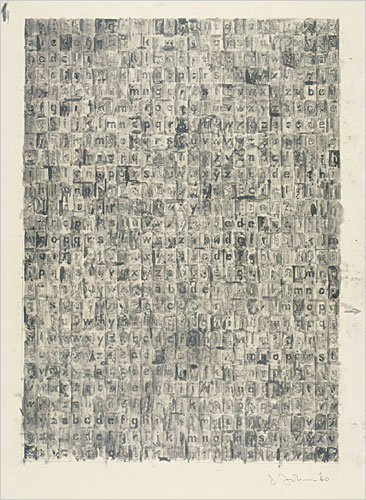'Gray Alphabets' Jasper Johns