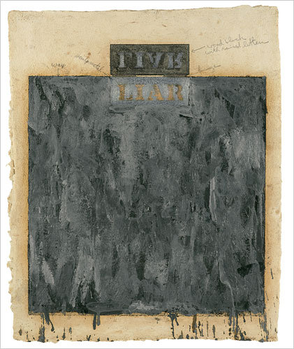 'Liar' Jasper Johns