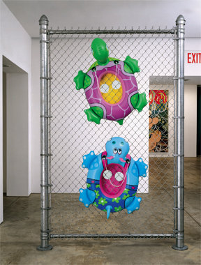 'Chainlink (polychromed aluminum, galvanized steel)' Jeff Koons
