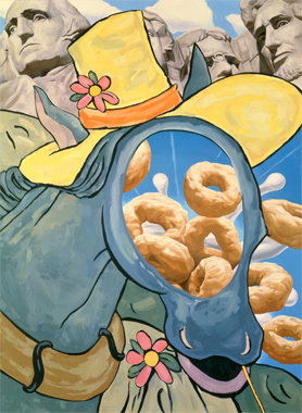 'Cut-Out (oil on canvas)' Jeff Koons