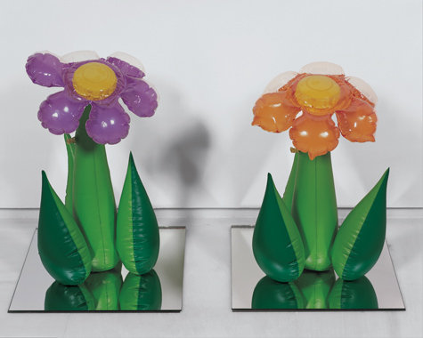 'Inflatable Flowers (Tall Purple, Tall Orange)' Jeff Koons