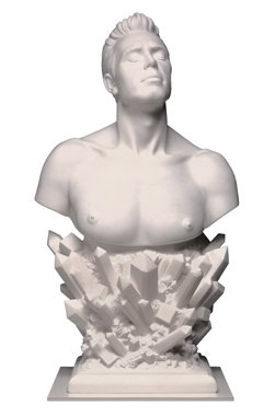 'Self-Portrait (marble - 37 1/2 x 20 1/2 x 14 1/2 inches)' Jeff Koons