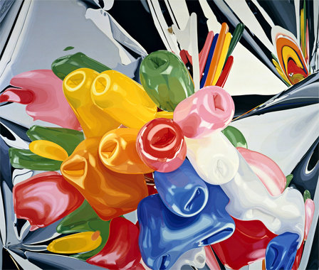 'Tulips (oil on canvas)' Jeff Koons