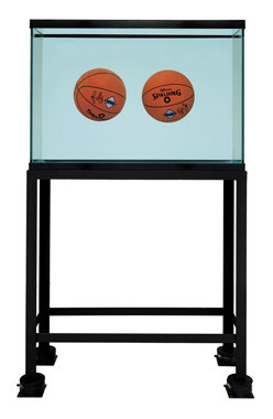 'Two Ball Total Equilibrium Tank (Spalding Dr. J Silver Series)' Jeff Koons
