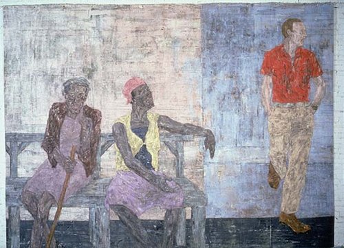 'Two Black Women and A White Man' Leon Golub