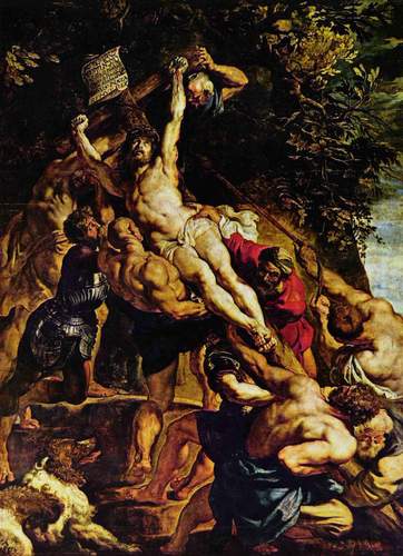 'The Raising of the Cross' Peter Paul Rubens