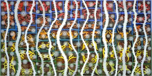 'Magic Lantern with Rugosa' Philip Taaffe