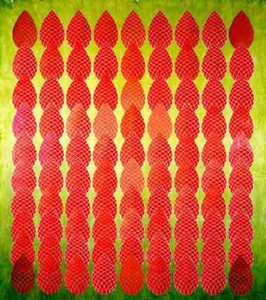 'Pine Columns II' Philip Taaffe