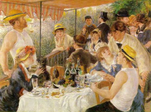 'Lunch at the Restaurant Fournaise (The Rowers' Lunch)' Pierre-Auguste Renoir