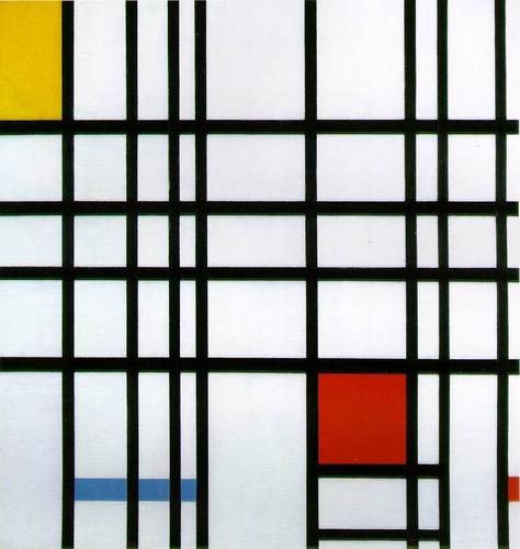 'Composition with Yellow, Blue, and Red' Piet Mondrian