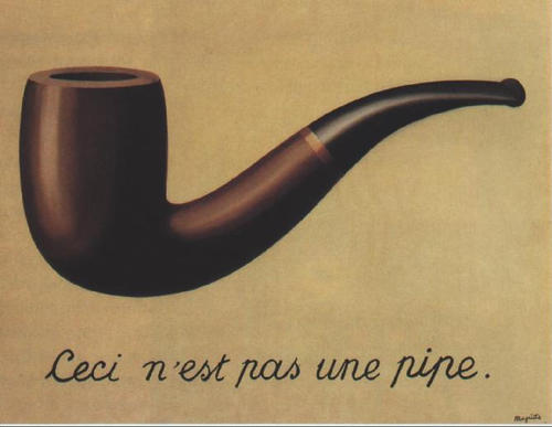 'The Treachery of Images (La trahison des images)' Rene Magritte