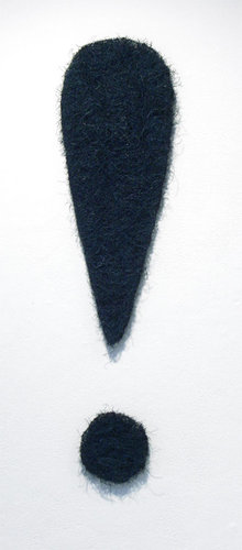'Exclamation Point' Richard Artschwager
